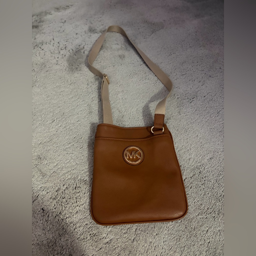 NWOT Michael Kors Brown Crossbody Bag with Logo